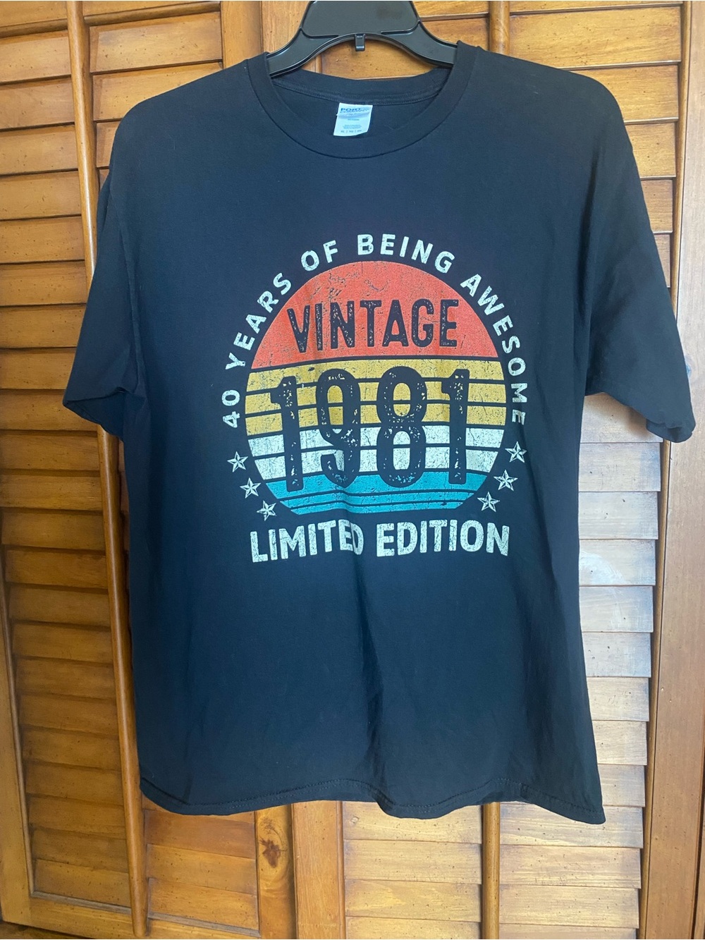 Black 'Vintage 1981' Limited Edition Graphic Tee